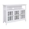 Convenience Concepts Big Sur Deluxe White 48 inch TV Stand with Storage Cabinets and Shelf